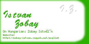 istvan zobay business card